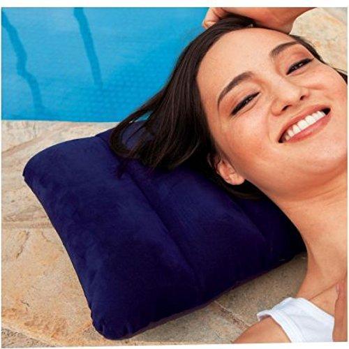 0510 Velvet Air Inflatable Travel Pillow (Blue) - SkyShopy 0510 Velvet Air Inflatable Travel Pillow (Blue) - SkyShopy